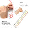 Comparaison montrant comment porter un bracelet après utilisation d'un outil d'aide pour bracelets