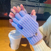 Stretchable Knitted Gloves for Writing and Typing