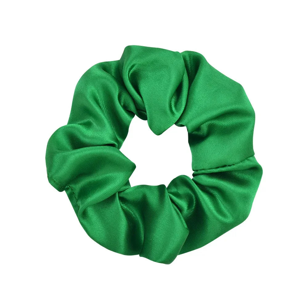 Colorful Satin Scrunchies for Hair