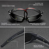 Black polarized sunglasses featuring a strong elastic frame, embedded design, and a matte texture for perfect closure.