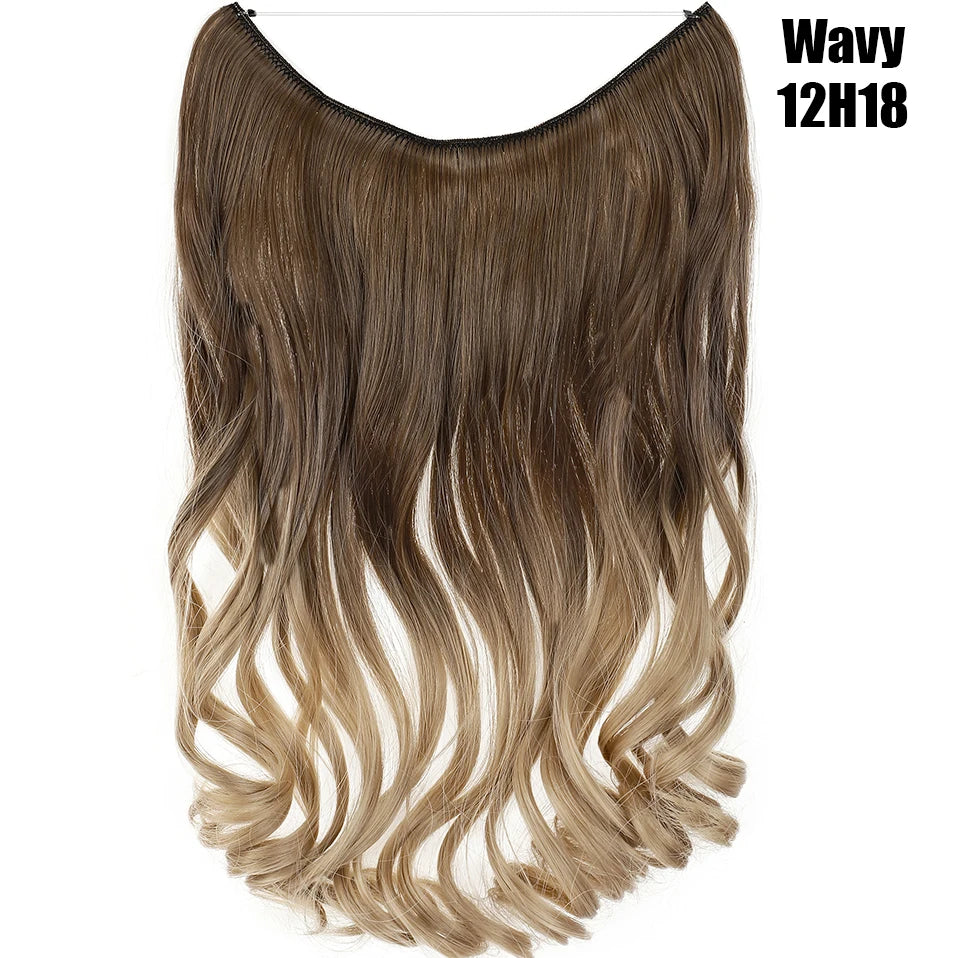 20-Inch Synthetic Invisible Wire Hair Extensions
