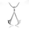 Stainless steel pendant necklace featuring an Assassin's Creed themed dagger design.