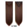 A pair of dark brown, straight hair extensions labeled 4/30#, shown against a white background.