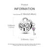 Sterling silver moon charm bracelet with a heart-shaped key pendant