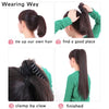 Guide étape par étape montrant comment attacher et finir les extensions de cheveux bouclés clip-in
