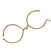 A gold-toned stainless steel heart magnetic bracelet set for couples.