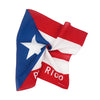 Gefaltener Bandana mit der Flagge Puerto Ricos, rot-weiß-blau gestreift und mit einem weißen Stern.