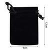 Black velvet pouch with drawstring closure for 14K Copper Classic Tie Clip Jewelry