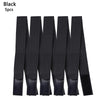 Five black adjustable lace headbands for wigs and scarves