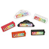 A set of mood tracker brooch pins and social battery battery pins for clothes.