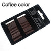A set of 24 glitter wavy hair clips and bobby pins in a coffee color packaging.