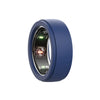 A dark blue silicone protector designed for an Oura ring.