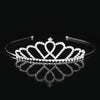 Tiara y corona de princesa de cristal brillante, accesorios para el pelo