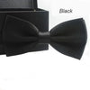 Nœud papillon classique noir pour hommes et filles, vue rapprochée