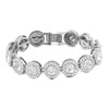 Iced Out Rhinestone Cuban Chain Bracelets