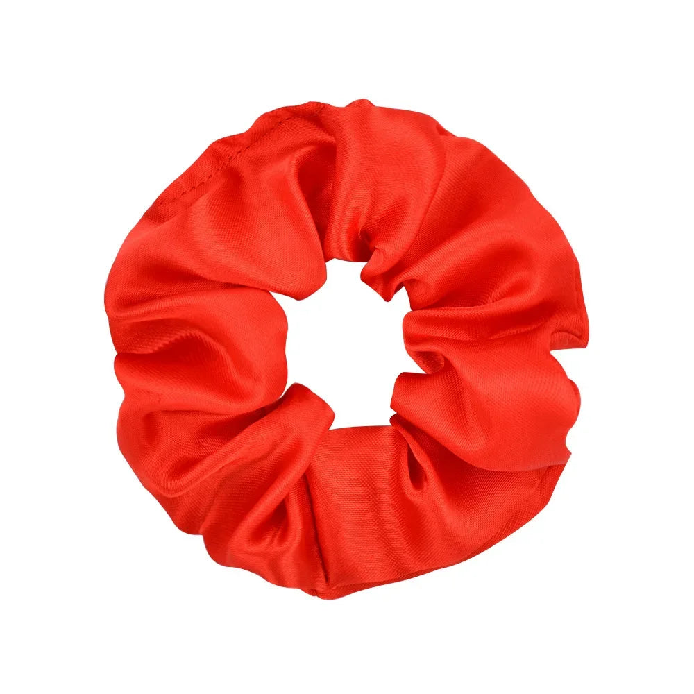 Colorful Satin Scrunchies for Hair