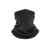 Black breathable multi-use mesh scarf for outdoor activities