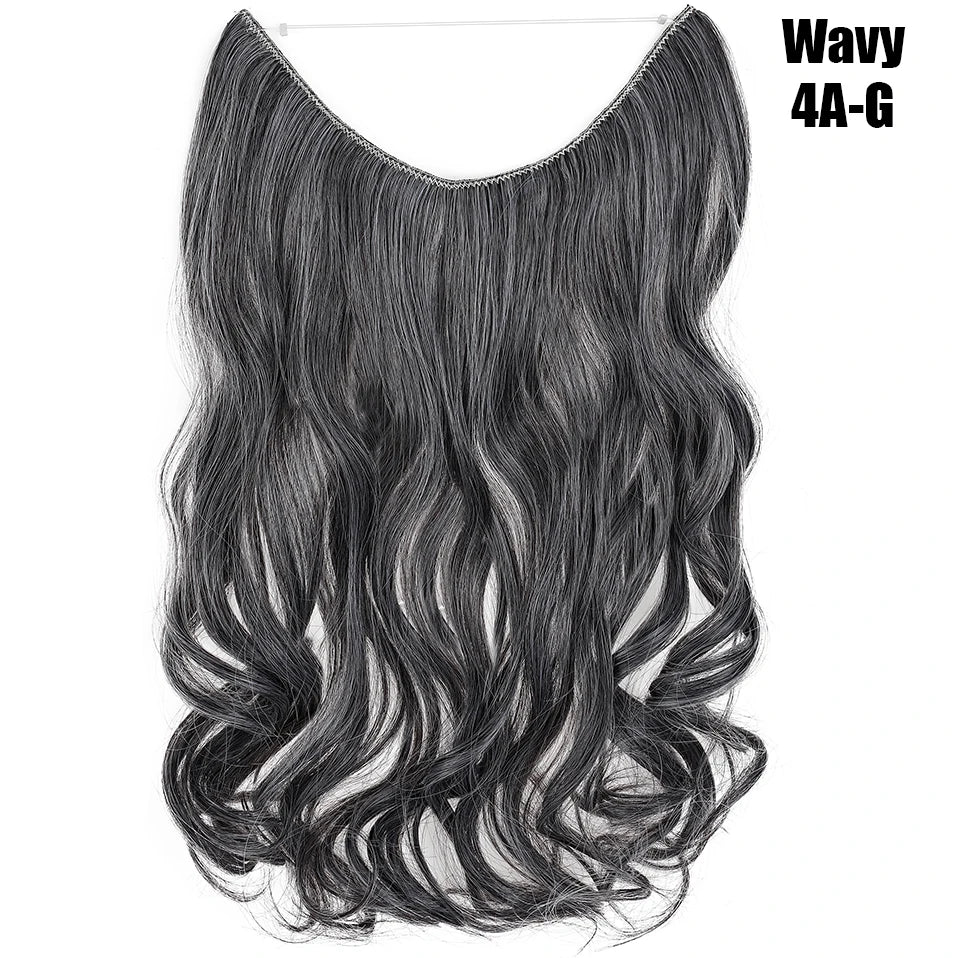 20-Inch Synthetic Invisible Wire Hair Extensions