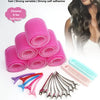 Self-adhesive hair curling barrel and styling tools for DIY curly hair