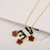 Gold Plated Stainless Steel Plant Flower Bracelet
