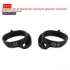 Black silicone fixed ring ear tips labeled L and R for Bose QC Ultra II and Great Shark Bluetooth headphones
