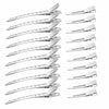 A collection of professional fixed hair pins for styling in silver metal.