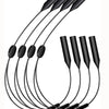 A set of adjustable black silicone eyewear straps for glasses and sunglasses.