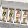 Five gold minimalist quartz watches displayed in a white box with the text Boxes Not Include