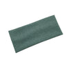 A dark green knitted sports headband for yoga and gym