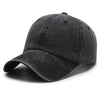 A black casual baseball cap shown from the side.
