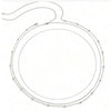 Gold layered metal belly chains for women displayed against a white background.