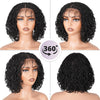 A set of black double full lace twist box braided wigs shown from various angles on a mannequin head.