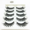 A set of 20 pairs of handmade 3D mink false eyelashes displayed in a white tray.