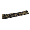 Cinta elástica de estampado leopardo marrón y negro para ajustar los bordes de la peluca.