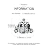 Sterling silver devil's eye charm bracelet featuring a round pendant and several smaller charms