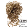 A bundle of light brown messy chignons synthetic hairpiece for women