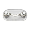 Clear plastic magnetic clip for holding eyeglasses