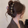 Retro Gradient Beaded Hair Claw Clip