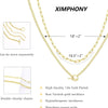 A gold layered Cuban link necklace for women shown against a white background.
