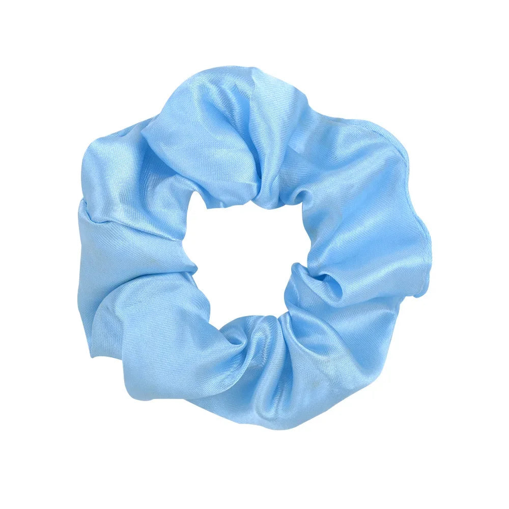 Colorful Satin Scrunchies for Hair