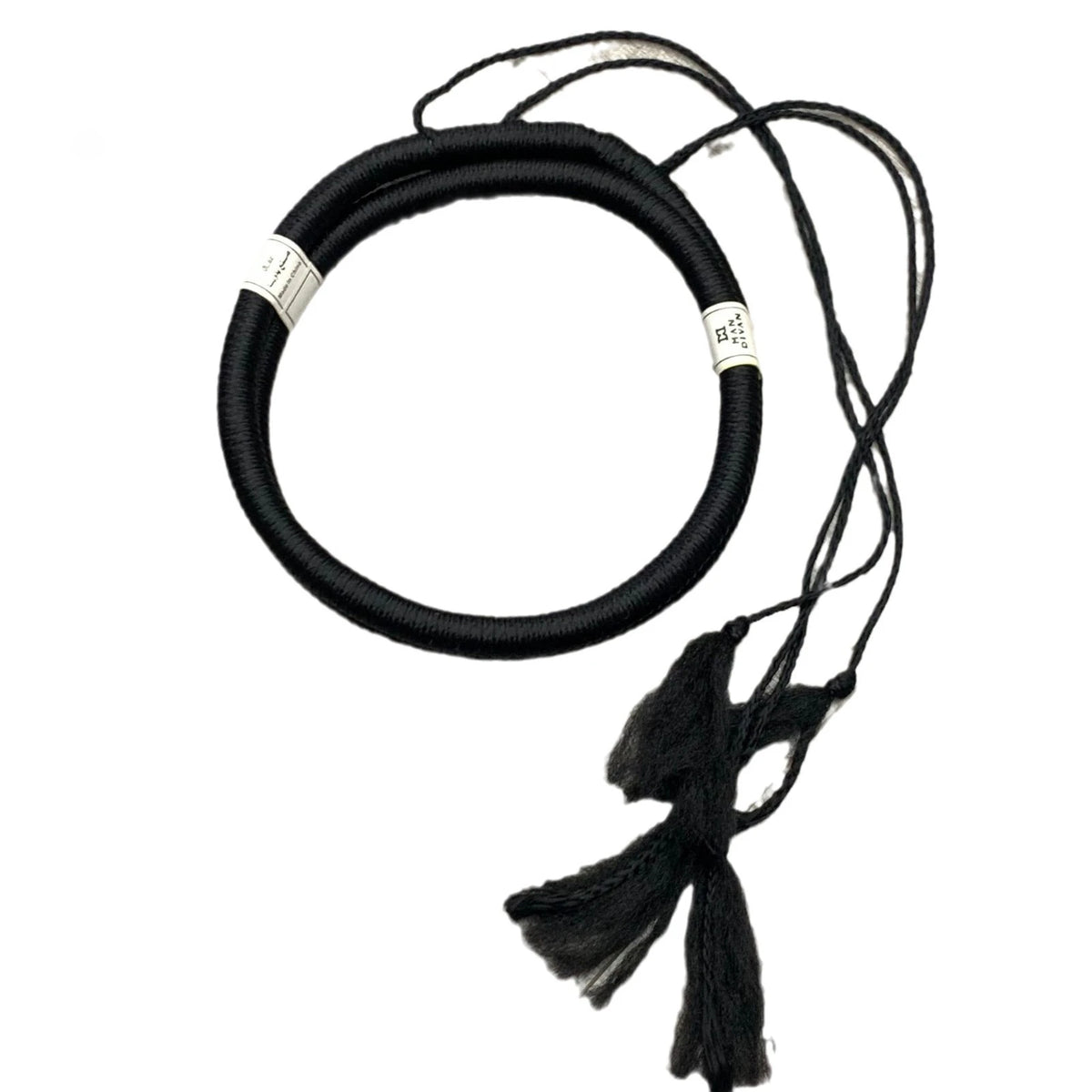 Pañuelo táctico negro shemagh con cuerda agal