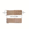 Light beige adjustable bra extender straps showing dimensions and strap details.