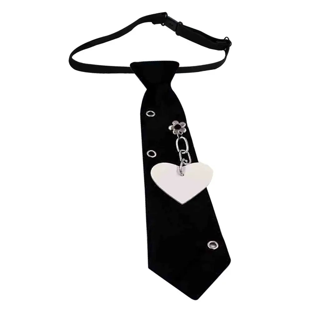 Black gothic crystal rhinestone bow tie necktie for shirts