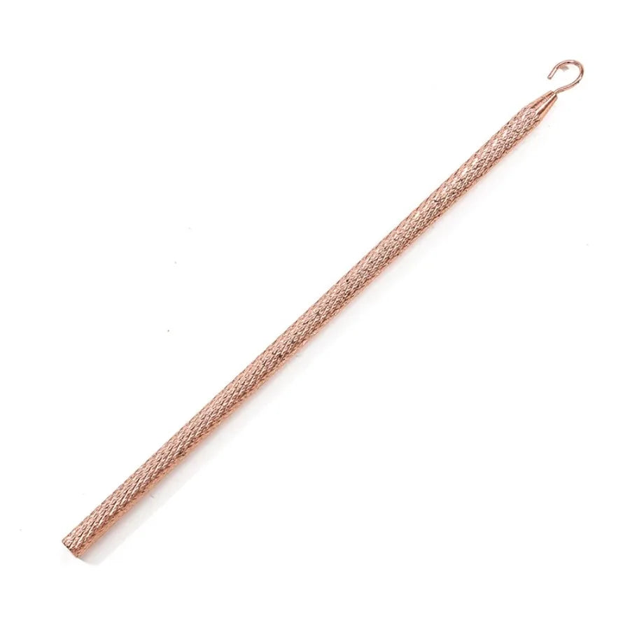 A delicate rose gold precision jewelry tool kit for clasps and closures.