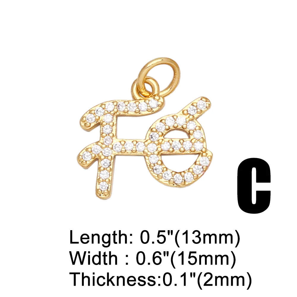 Gold plated Virgin Mary and cross charms for jewelry making with dimensions 0.5 inch length and 0.6 inch width