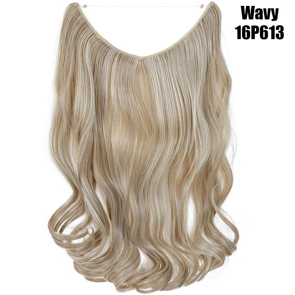 20-Inch Synthetic Invisible Wire Hair Extensions