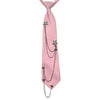 Pinker Seidenhalsband mit verstellbarem Sternketten-Detail