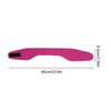 A pink adjustable swimming headband shown flat, measuring 60cm long and 8.5cm high.