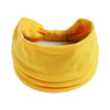 Yellow boho knot headwrap hair band for women