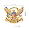 Pin de solapa dorado con un águila y colores patrióticos, celebrando el aniversario 1776-2026